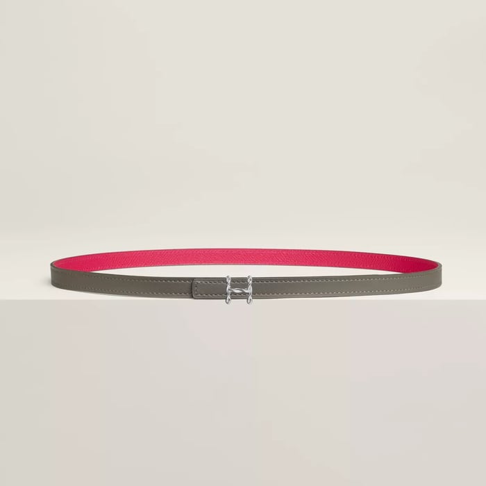 H Torsade belt buckle & Reversible leather strap 13 mm