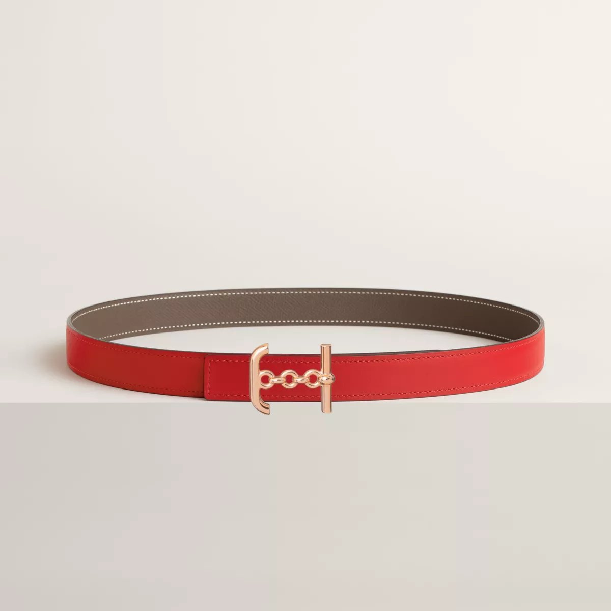 Boucle de ceinture Ancre Marine & Cuir de ceinture réversible 24 mm