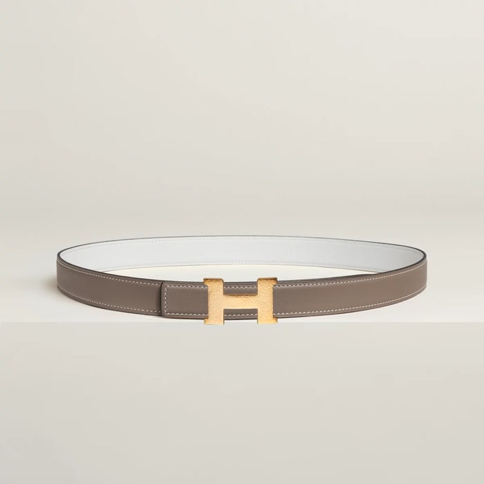 Mini Constance Martelee belt buckle & Reversible leather strap 24 mm
