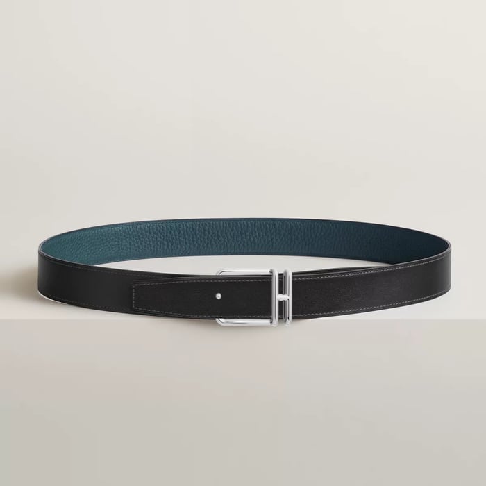 Volte-face Reversible Belt Buckle & Reversible Leather Strap 32 MM
