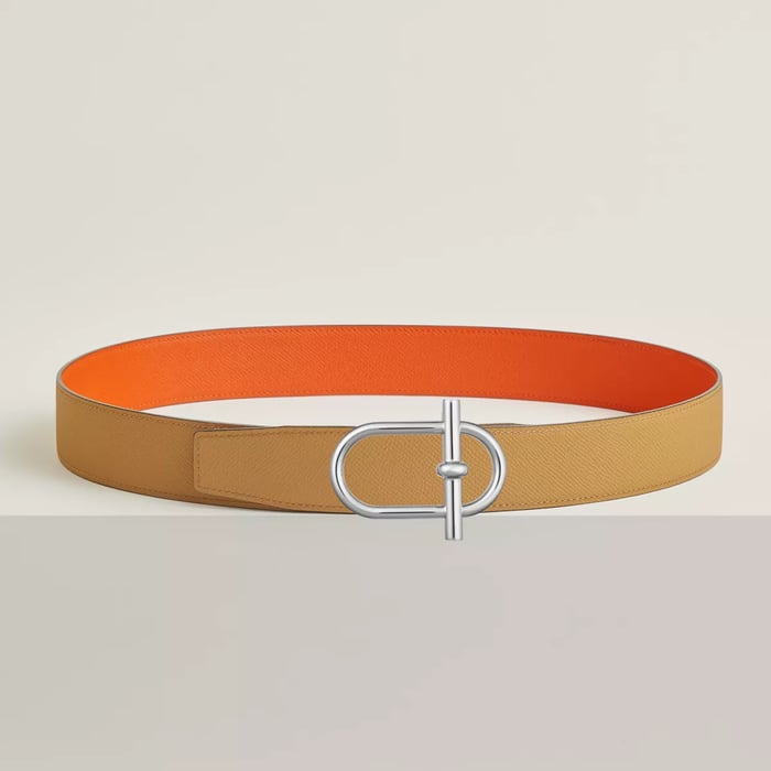 Ithaque belt buckle & Reversible leather strap 38 mm