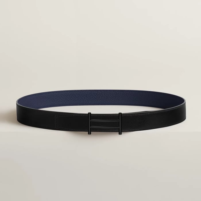 Rider Belt Buckle & Reversible Leather Strap 32 MM