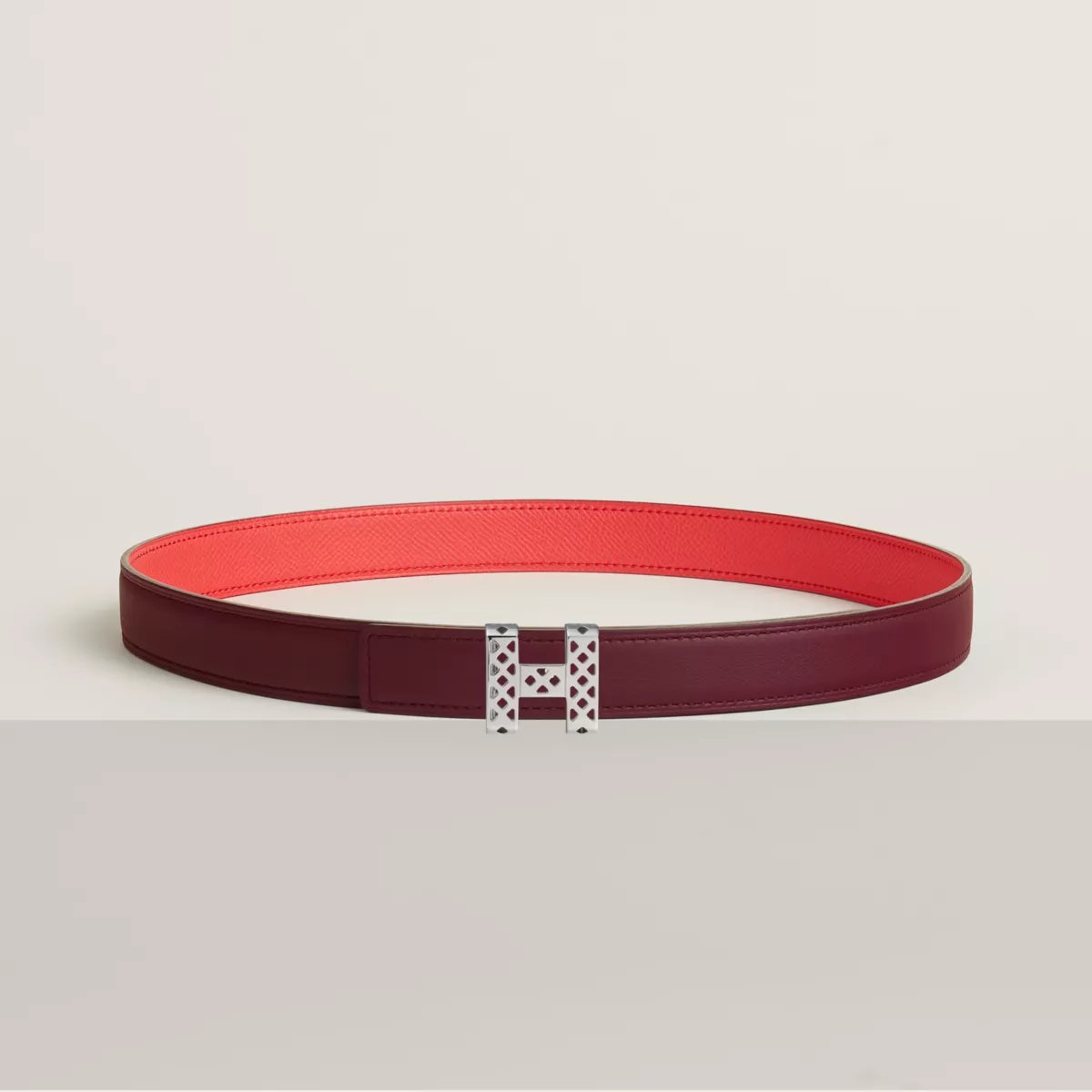 Garden Party belt buckle & Reversible leather strap 24 mm