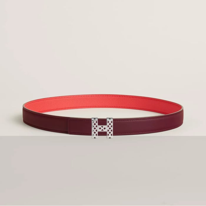 Garden Party Belt Buckle & Reversible Leather Strap 24 MM
