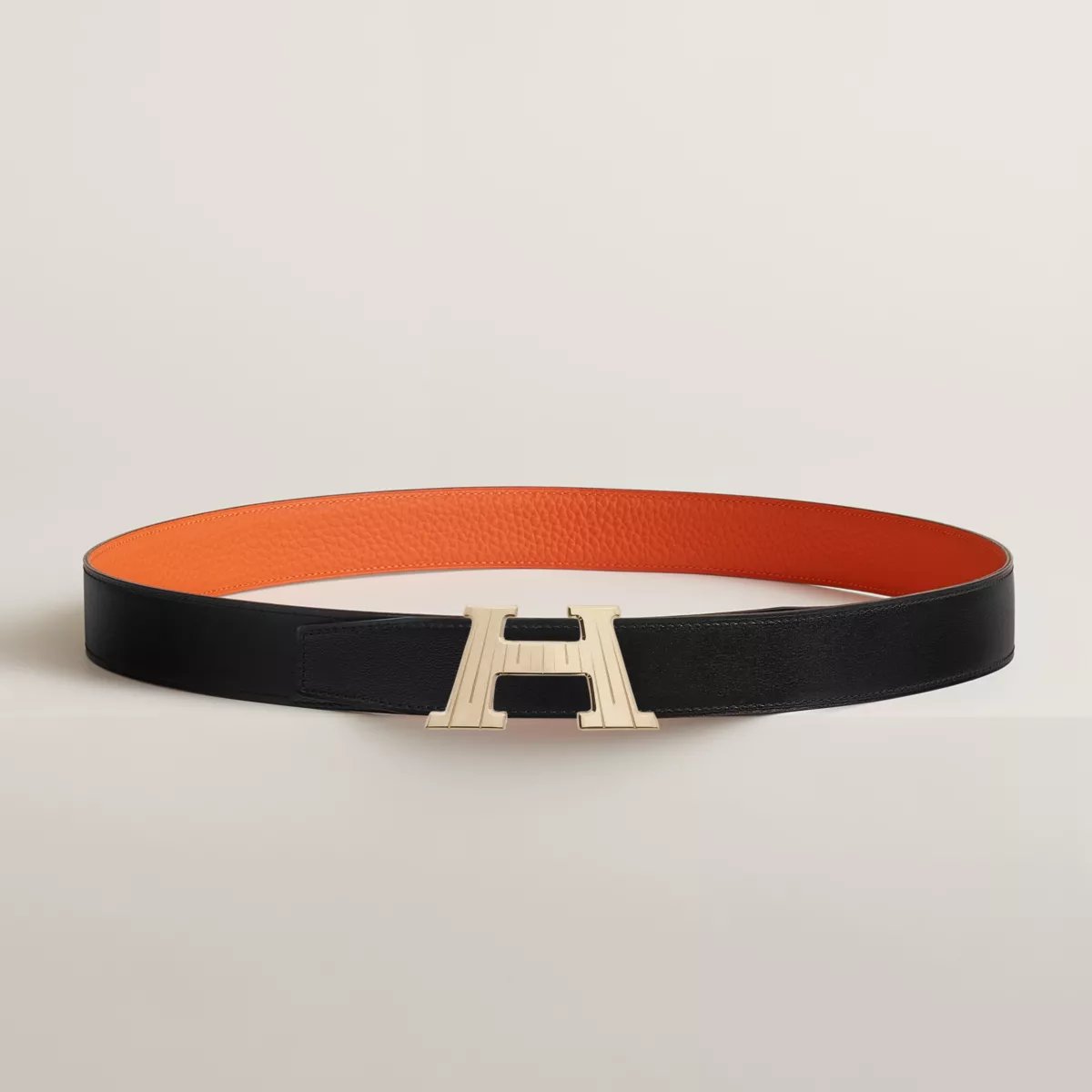 Boucle de ceinture H Take Off & Cuir de ceinture réversible 32 mm