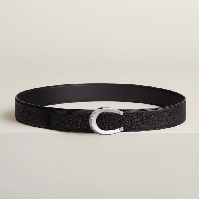 Luck Belt Buckle & Reversible Leather Strap 38 MM