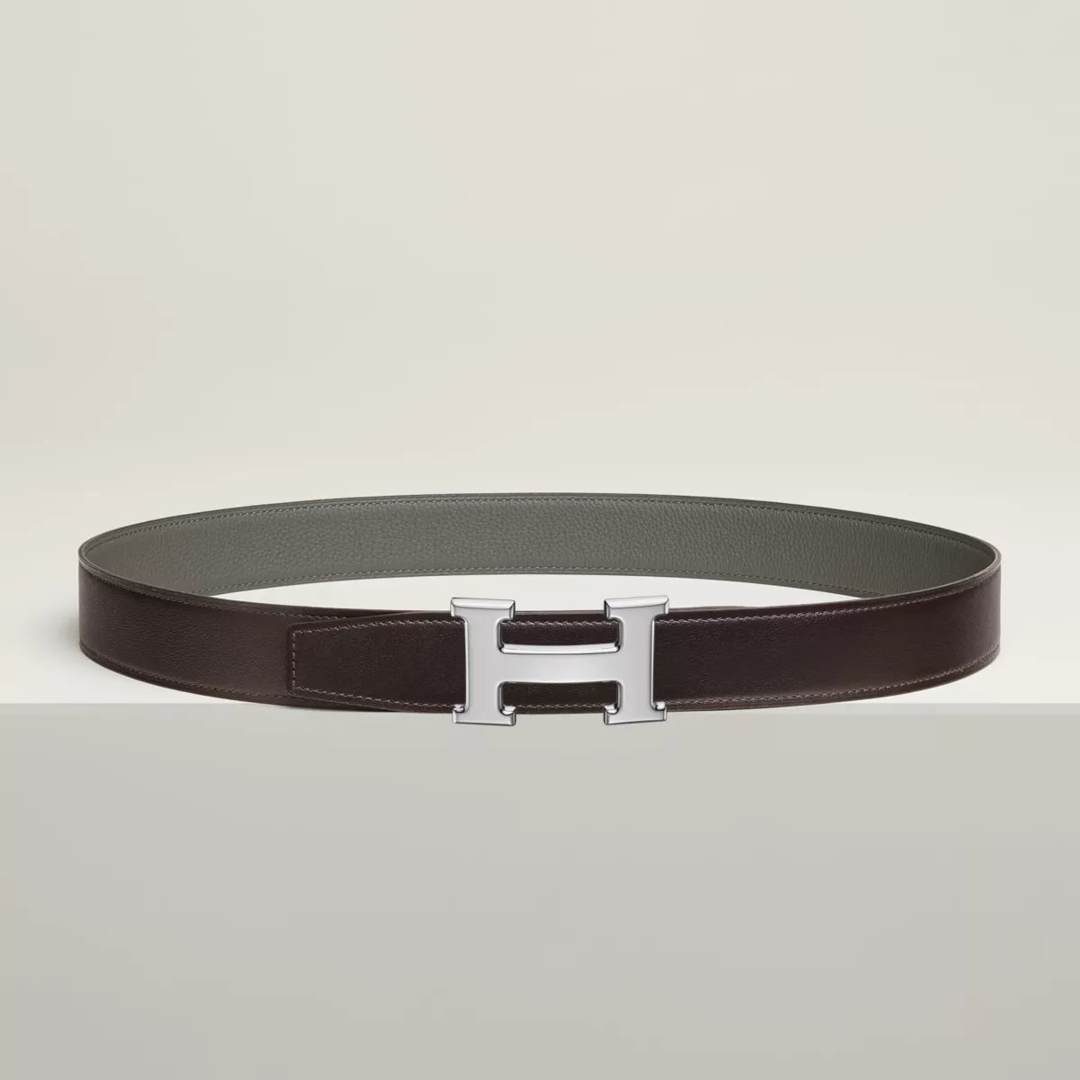 H 벨트 버클 & 리버서블 가죽 스트랩 32mm