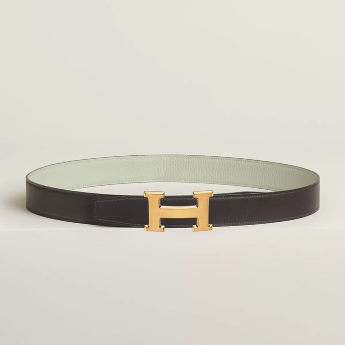 H 벨트 버클 & 리버서블 가죽 스트랩 32mm