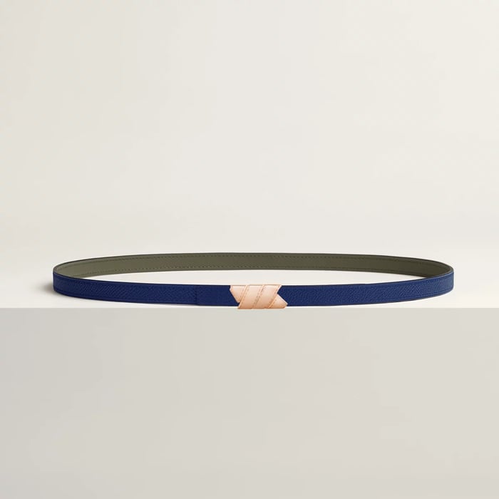 Ruban Belt Buckle & Reversible Leather Strap 13 MM