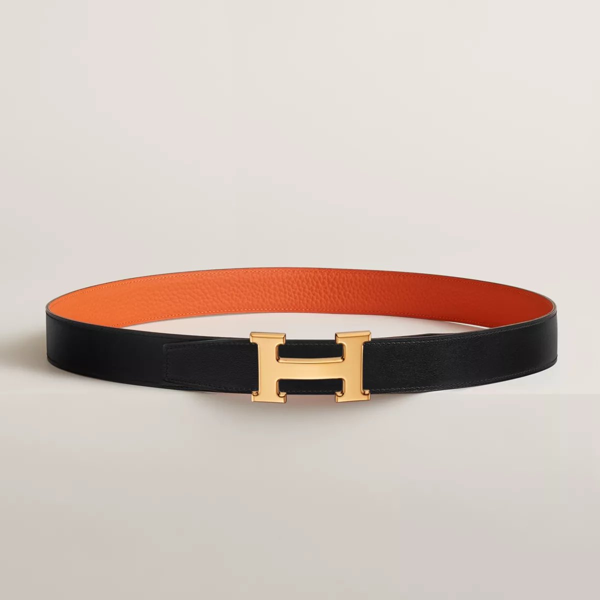 H belt buckle & Reversible leather strap 32 mm