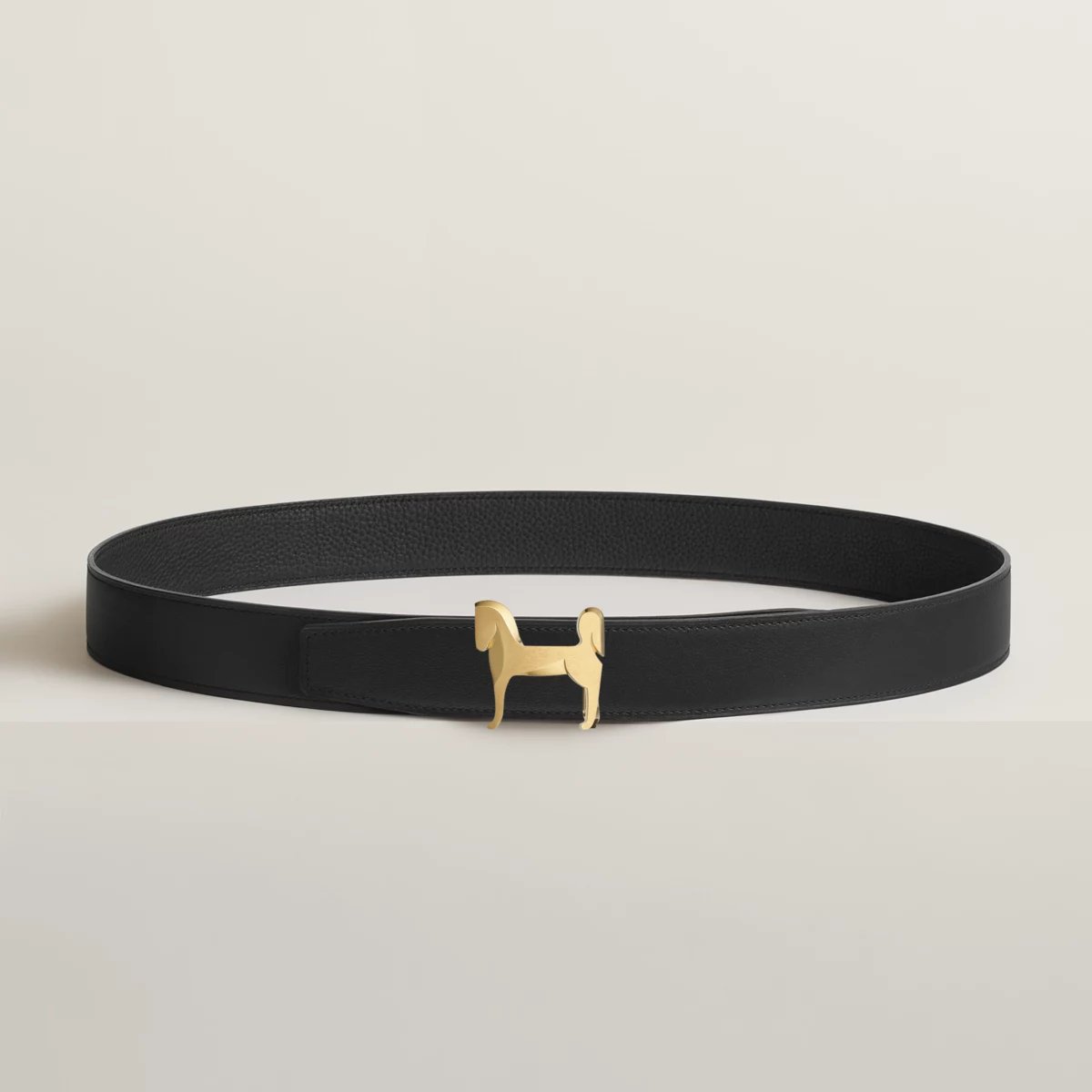 Panache belt buckle & Reversible leather strap 32 mm