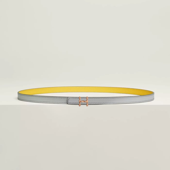 H Torsade belt buckle & Reversible leather strap 13 mm
