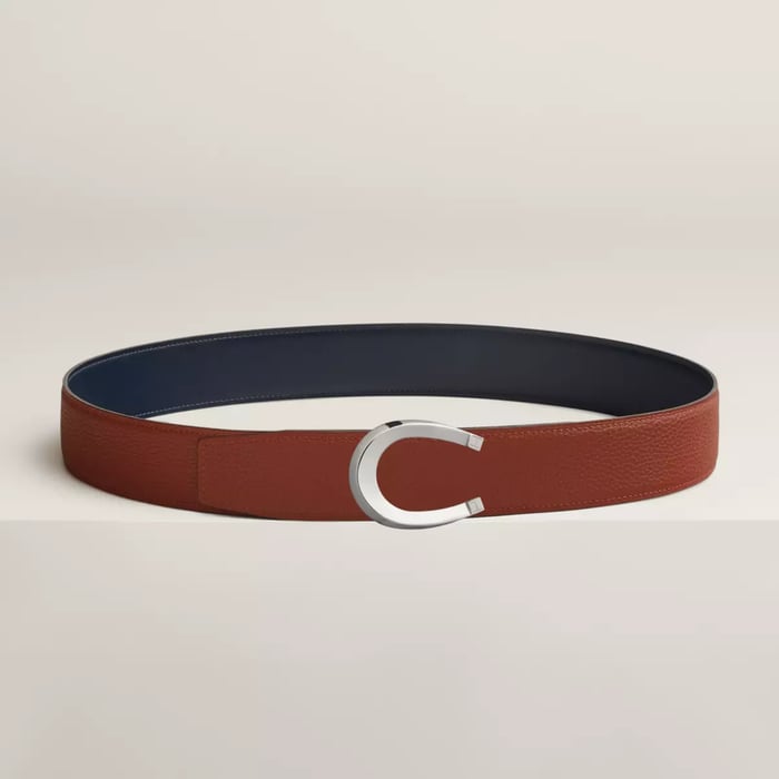 Luck Belt Buckle & Reversible Leather Strap 38 MM