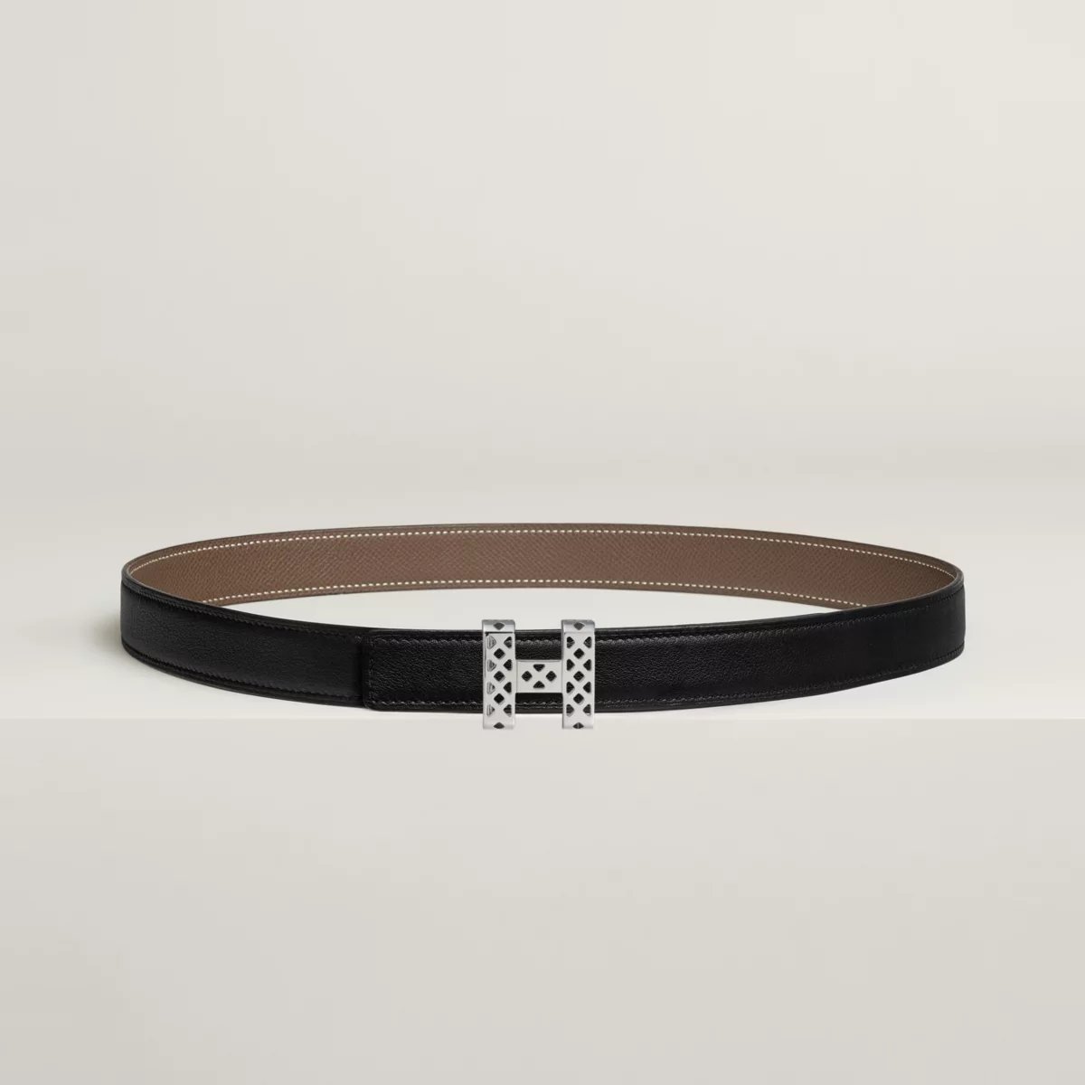 Garden Party belt buckle & Reversible leather strap 24 mm