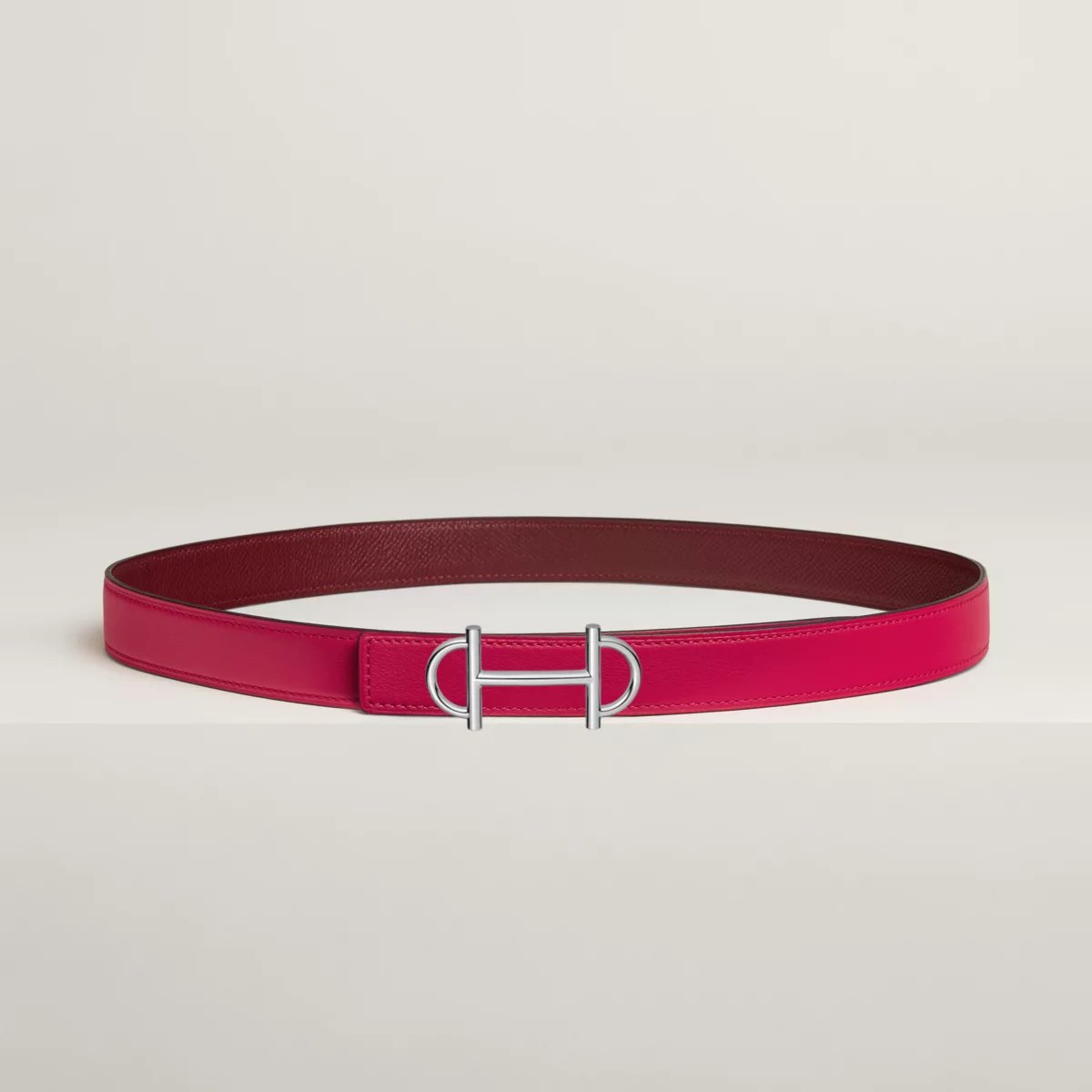 Gamma belt buckle & Reversible leather strap 24 mm