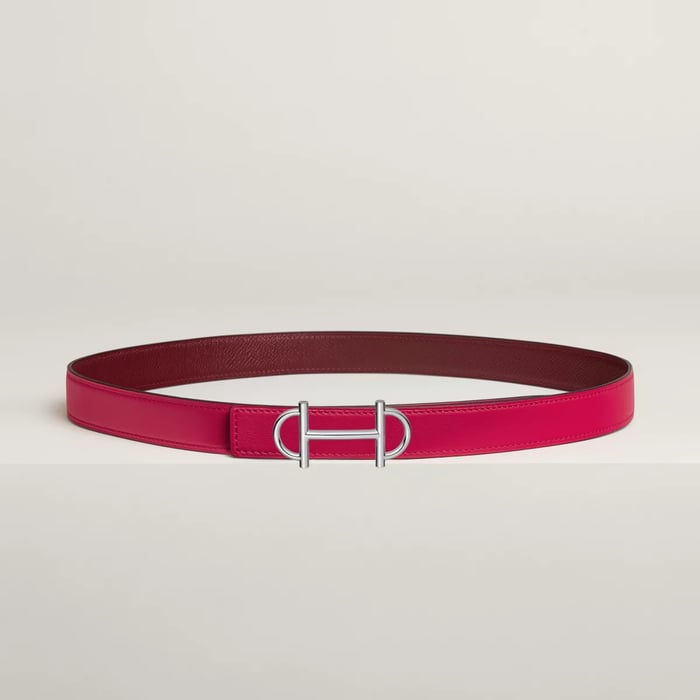 Gamma belt buckle & Reversible leather strap 24 mm