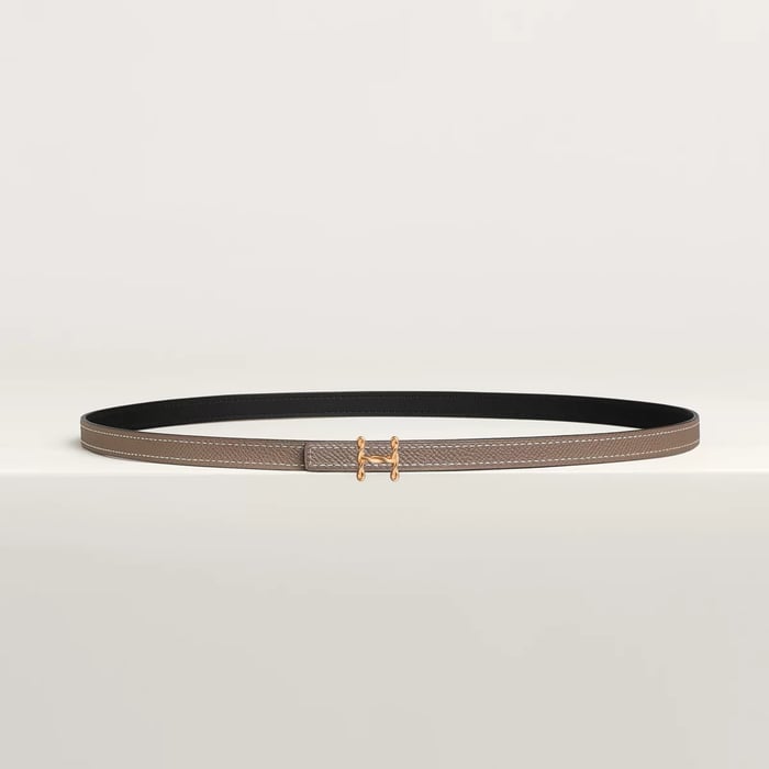 H Torsade Belt Buckle & Reversible Leather Strap 13 MM