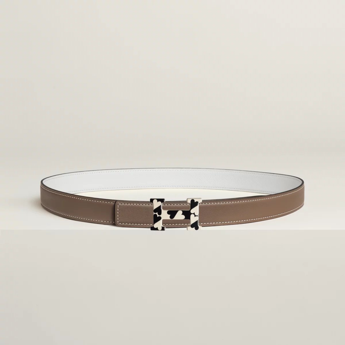 H Email Coeur belt buckle & Reversible leather strap 24 mm