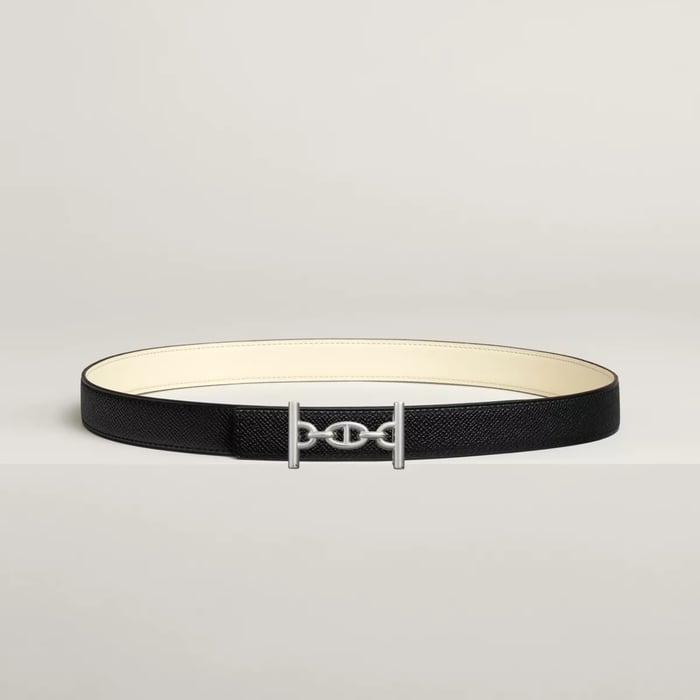 Lagune belt buckle & Reversible leather strap 24 mm