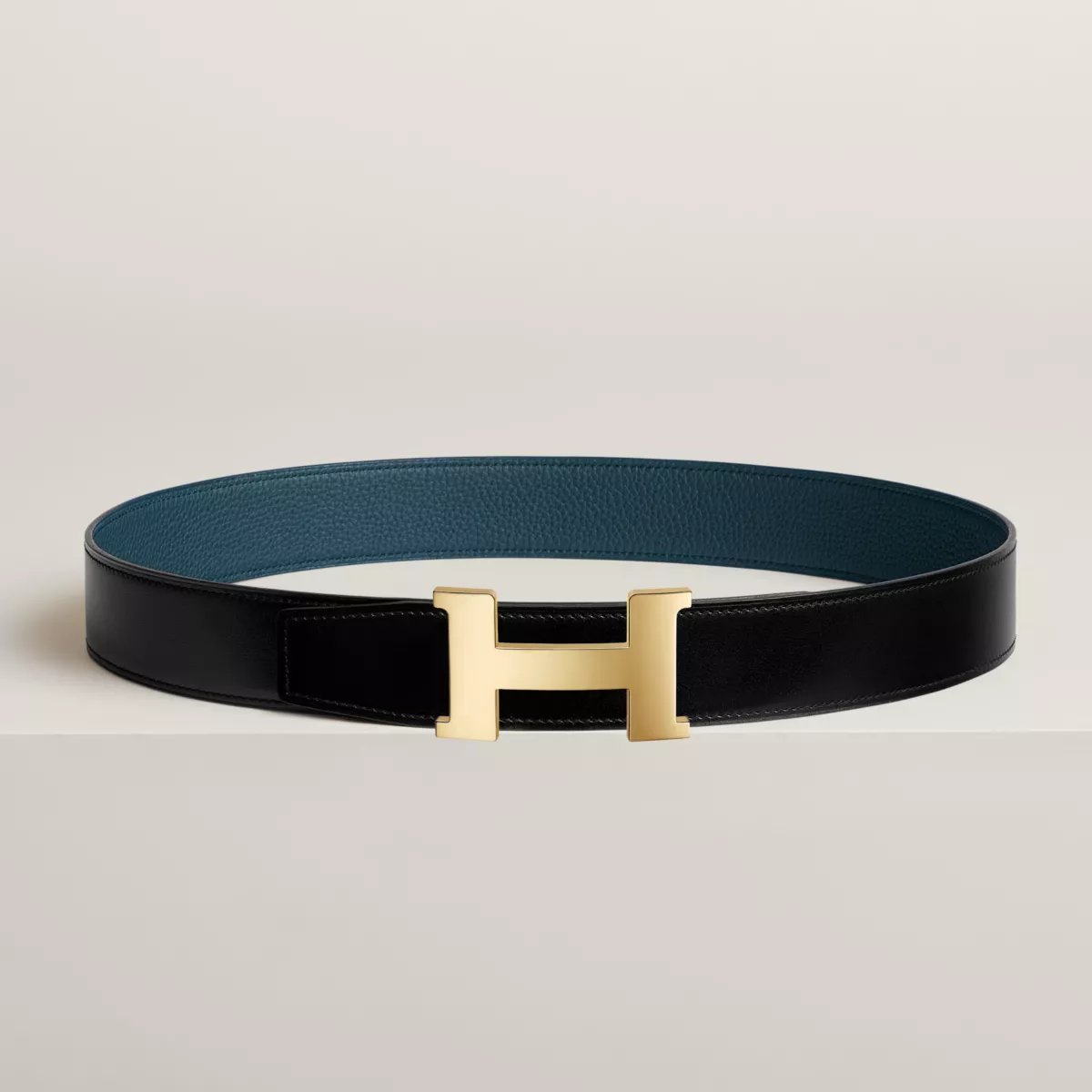 Constance belt buckle & Reversible leather strap 38 mm