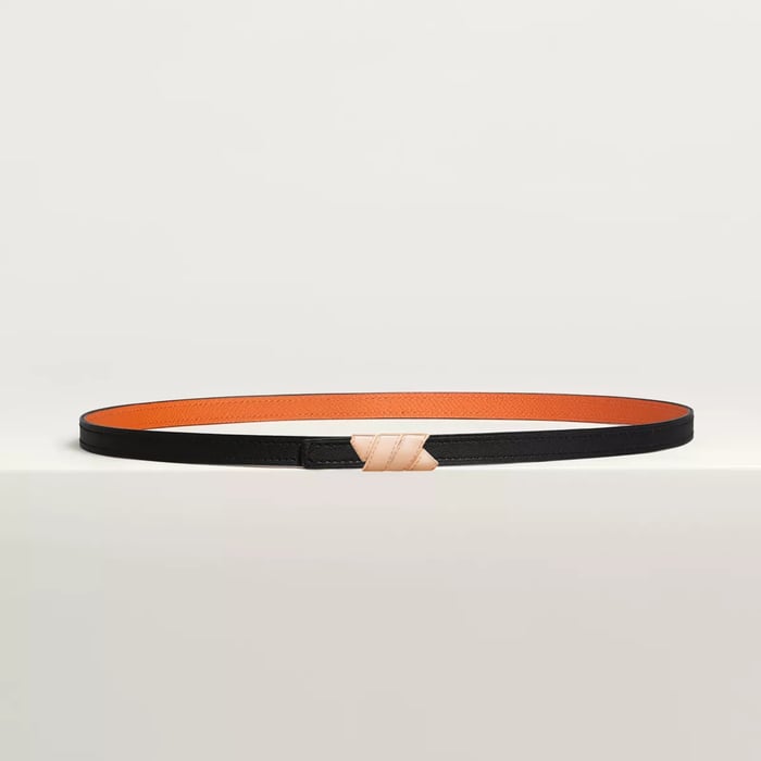 Ruban belt buckle & Reversible leather strap 13 mm