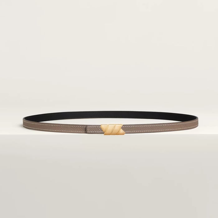 Ruban Belt Buckle & Reversible Leather Strap 13 MM