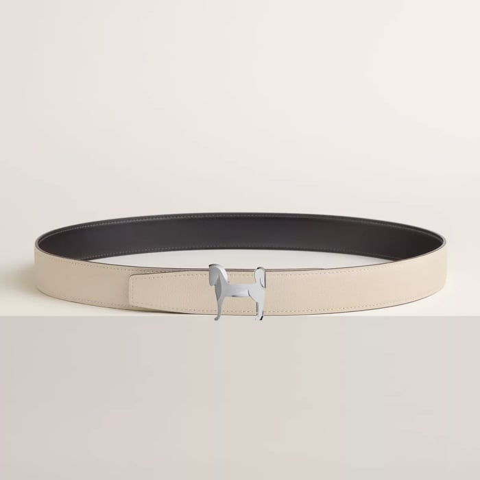 Panache Belt Buckle & Reversible Leather Strap 32 MM