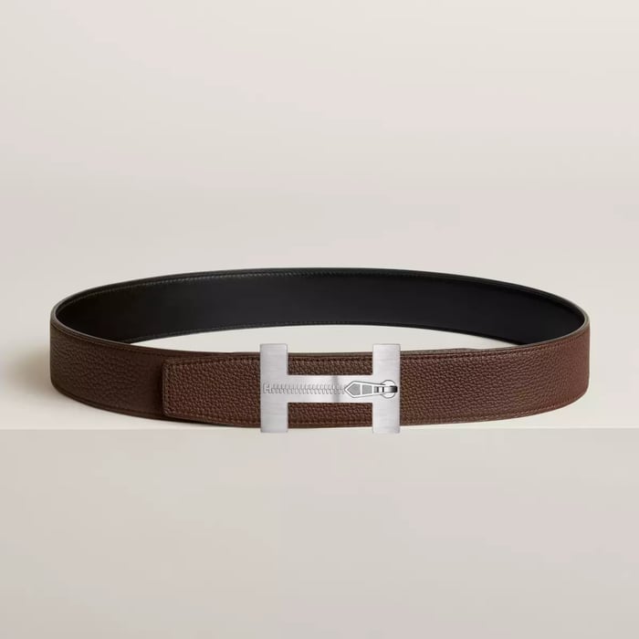 Quizz Ferme-tout Belt Buckle & Reversible Leather Strap 38 MM