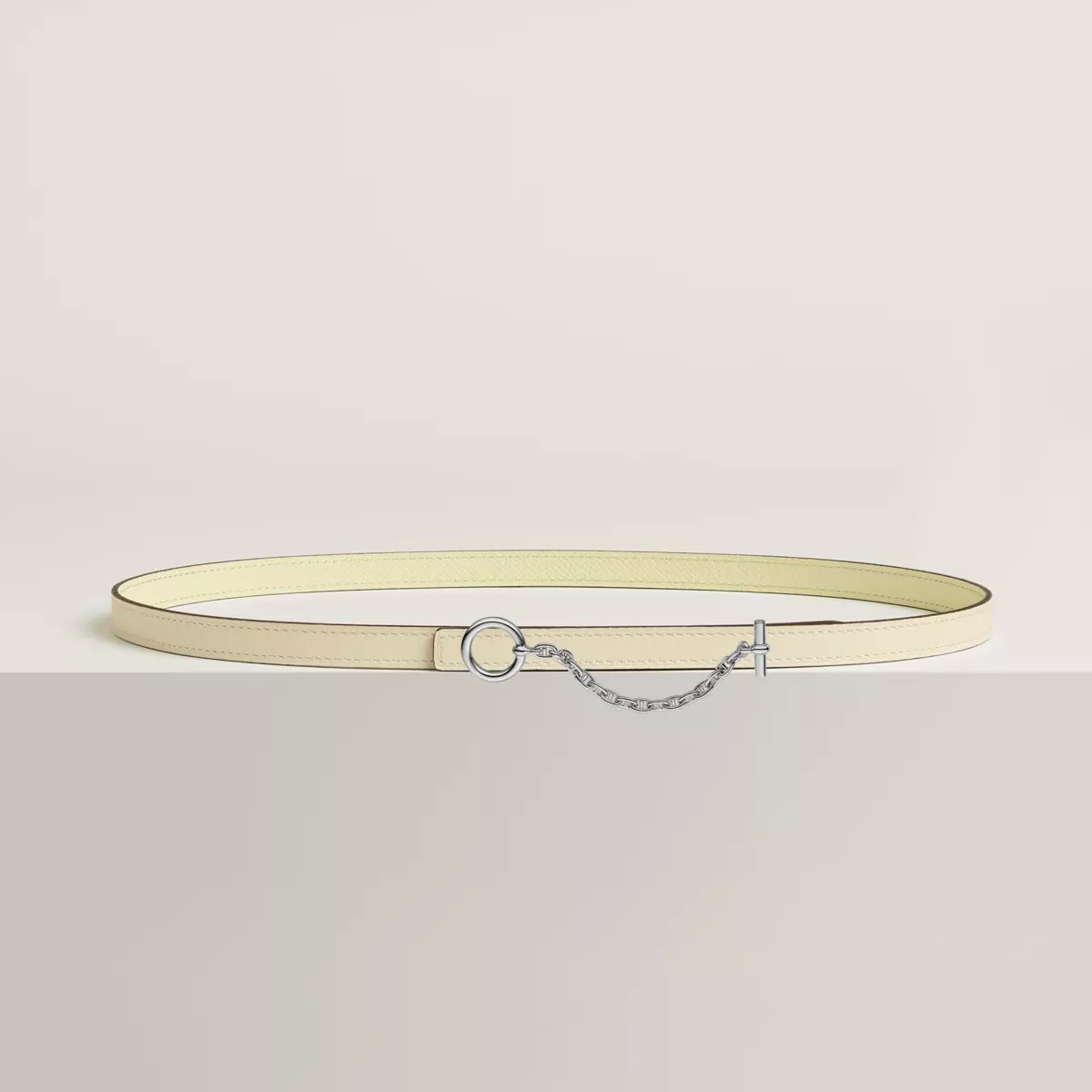 Carrousel belt buckle & Reversible leather strap 13 mm