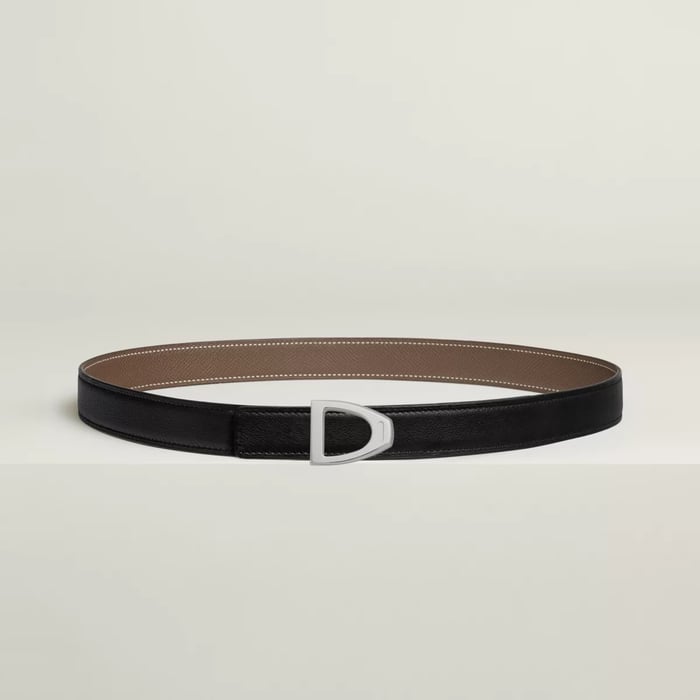 Cavaliere 벨트 버클 & 리버서블 가죽 스트랩 24mm