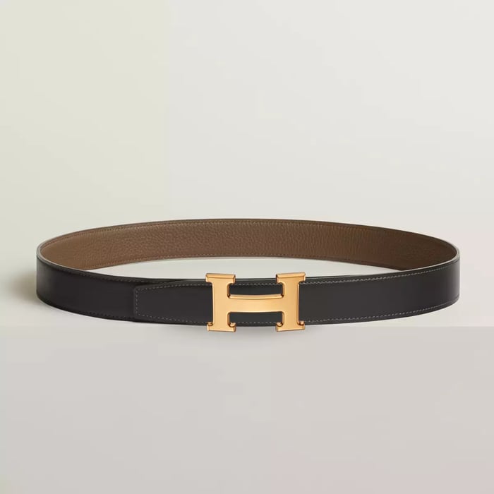 H 벨트 버클 & 리버서블 가죽 스트랩 32mm