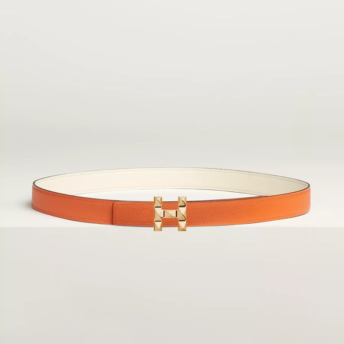 H Infini Belt Buckle & Reversible Leather Strap 24 MM