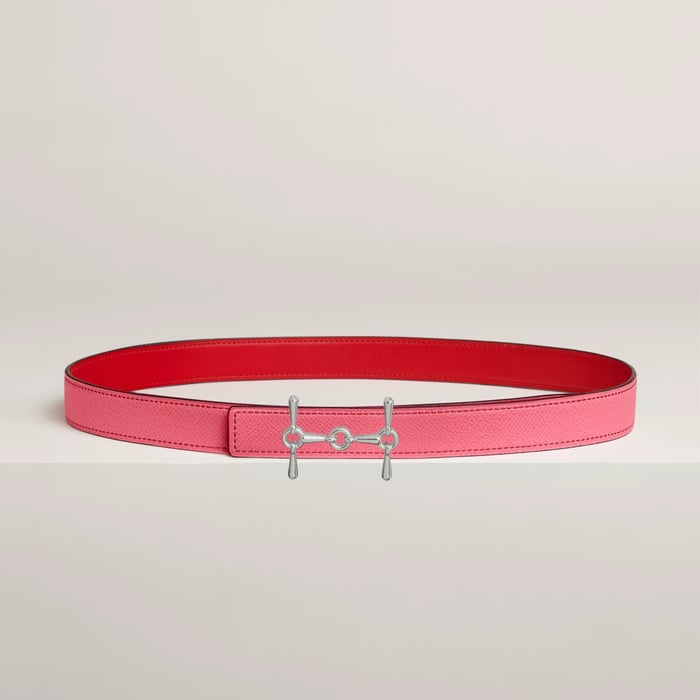 H Equestre 벨트 버클 & 리버서블 가죽 스트랩 24mm