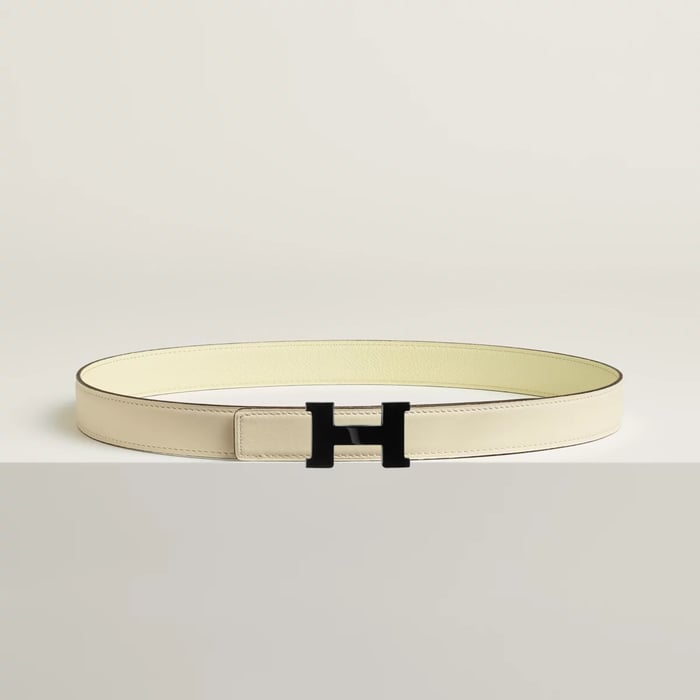 Mini Constance So Black belt buckle & Reversible leather strap 24 mm