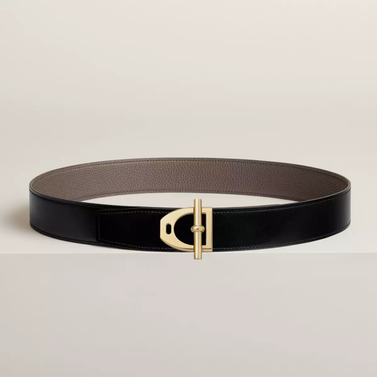 Neo Etrier belt buckle & Reversible leather strap 38 mm