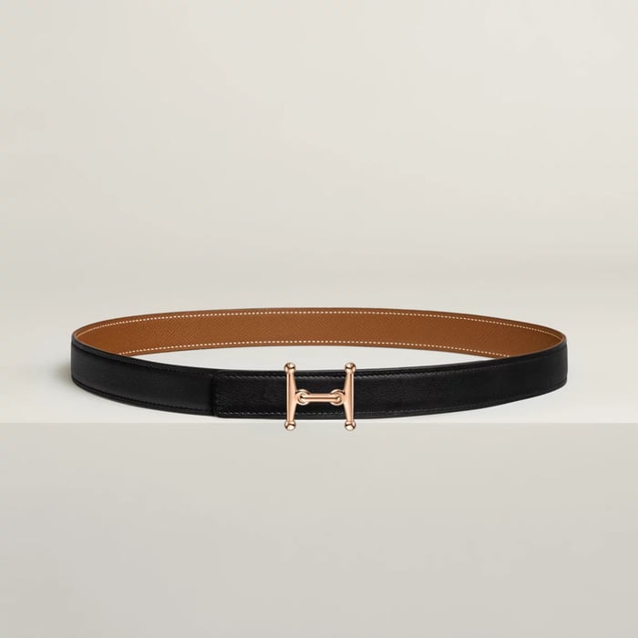 Mors H Belt Buckle & Reversible Leather Strap 24 MM