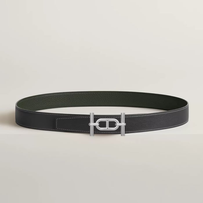 Ancre Belt Buckle & Reversible Leather Strap 32 MM