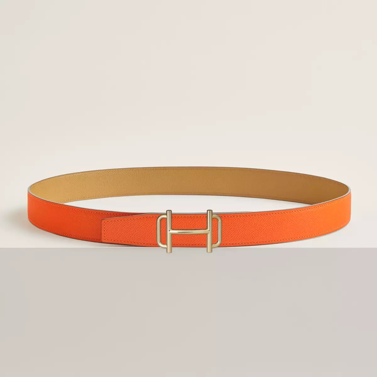 Royal belt buckle & Reversible leather strap 32 mm