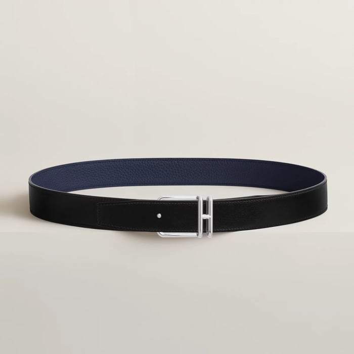 Volte-face Reversible Belt Buckle & Reversible Leather Strap 32 MM