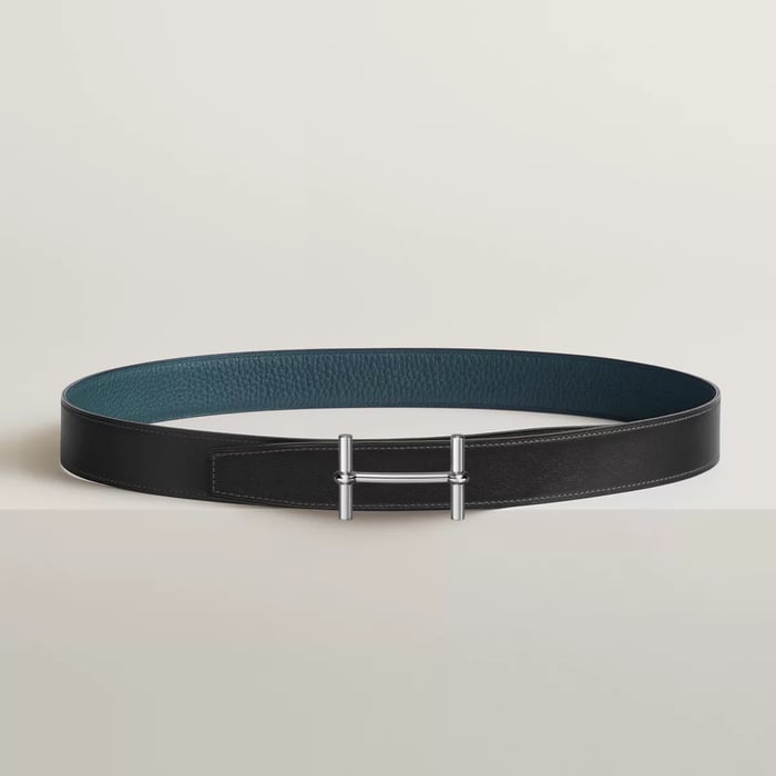 Boucle de ceinture H d'Ancre & Cuir de ceinture réversible 32 mm