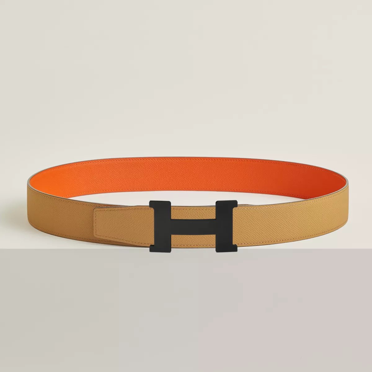 Constance belt buckle & Reversible leather strap 38 mm