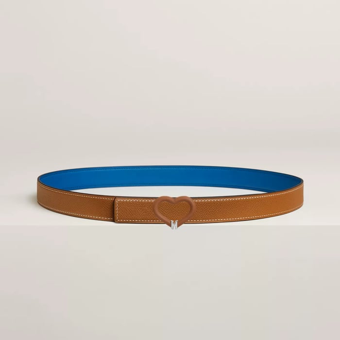 Plein Coeur Belt Buckle & Reversible Leather Strap 24 MM