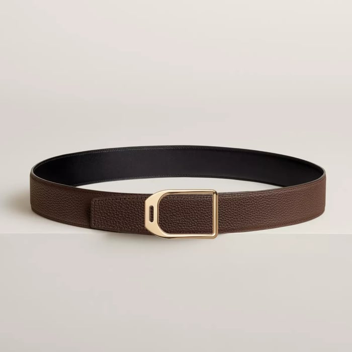 Jockey Belt Buckle & Reversible Leather Strap 38 MM