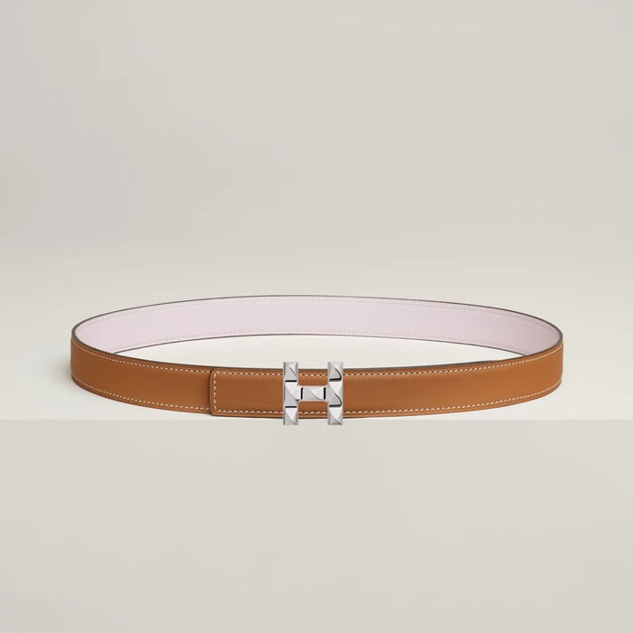 Boucle de ceinture H Infini & Cuir de ceinture réversible 24 mm