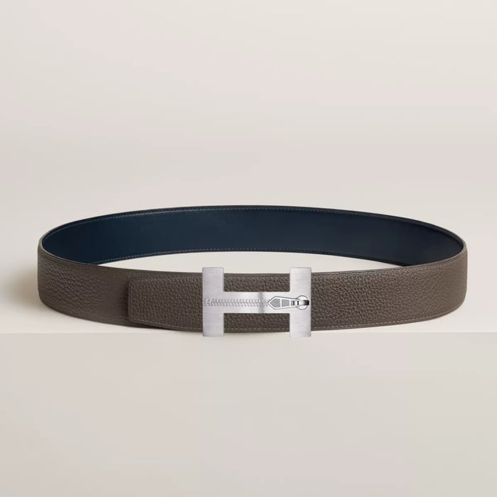 Quizz Ferme-tout Belt Buckle & Reversible Leather Strap 38 MM