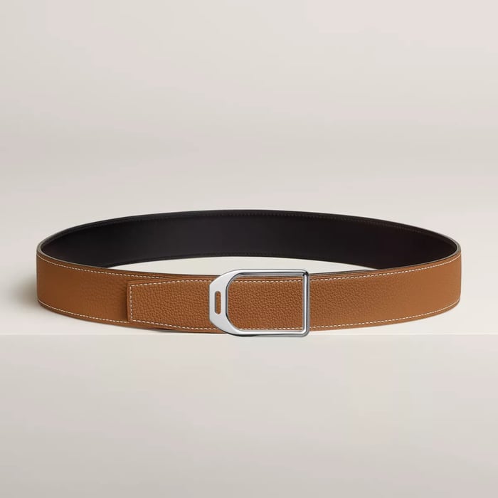 Jockey Belt Buckle & Reversible Leather Strap 38 MM