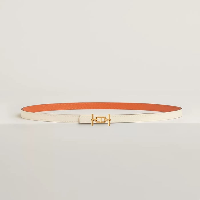 Ancre belt buckle & Reversible leather strap 13 mm