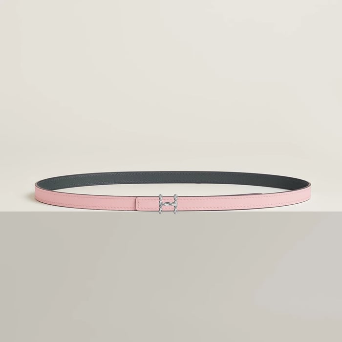 Boucle de ceinture H Torsade & Cuir de ceinture réversible 13 mm