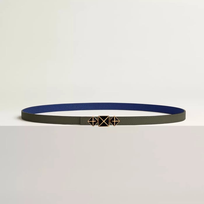 1925 belt buckle & Reversible leather strap 13 mm