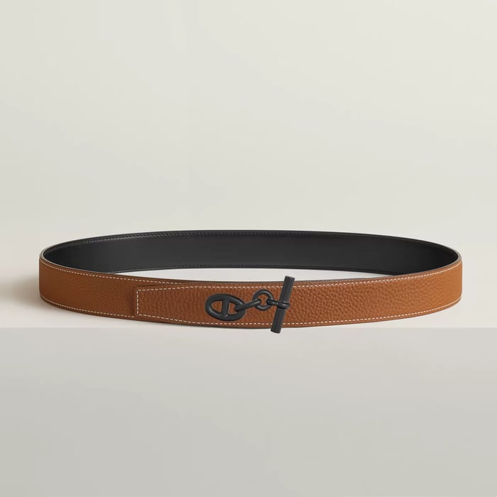 Yachting 벨트 버클 & 리버서블 가죽 스트랩 32mm